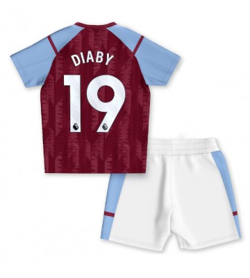 Aston Villa Moussa Diaby #19 Koti Pelipaita Lasten 2023-24 Lyhyet Hihat (+ Lyhyet housut)